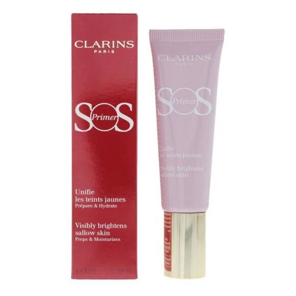 CLARINS - NWT - SOS Primer in Lavender. Corrects Sallow Skin. 1 oz Damaged Box - Picture 7 of 12